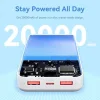 Vention FHLW0 Power Bank 20000mAh 22.5W με 2 Θύρες USB-A και Θύρα USB-C Power Delivery / Quick Charge Λευκό