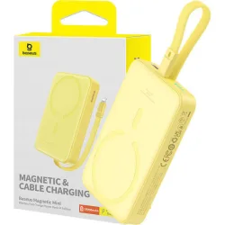 Baseus Mini MagSafe Power Bank 10000mAh 20W Power Delivery Κίτρινο