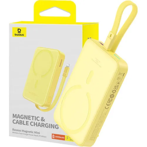 Baseus Mini MagSafe Power Bank 10000mAh 20W Power Delivery Κίτρινο
