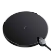 Baseus Ασύρματος Φορτιστής (Qi Pad) 15W Μαύρος (Inductive Digital LED)