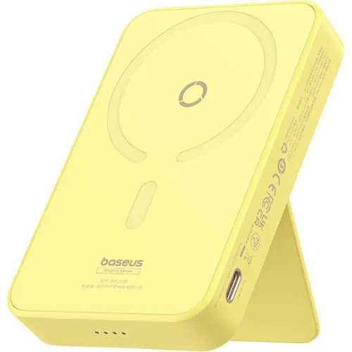 Baseus MagPro MagSafe Power Bank 5000mAh 20W με Θύρα USB-C Power Delivery Κίτρινο