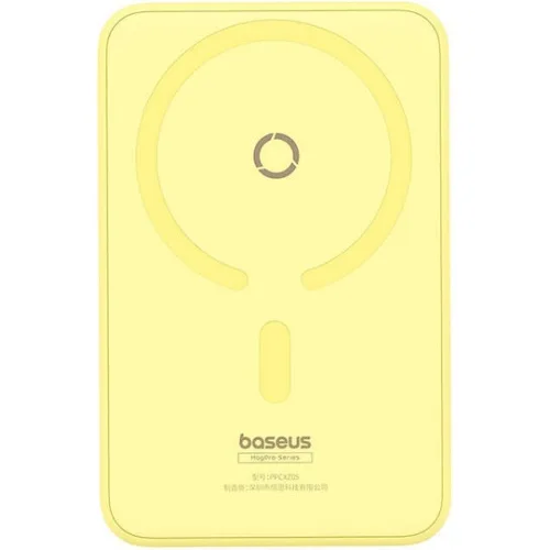 Baseus MagPro MagSafe Power Bank 5000mAh 20W με Θύρα USB-C Power Delivery Κίτρινο