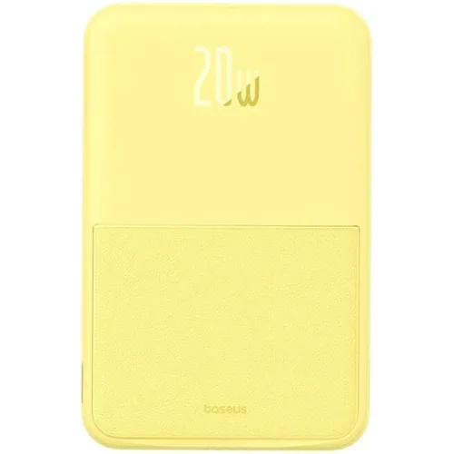 Baseus MagPro MagSafe Power Bank 5000mAh 20W με Θύρα USB-C Power Delivery Κίτρινο
