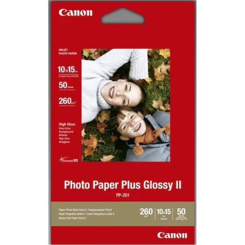 CanonPP-201 Φωτογραφικό Χαρτί 4x6 265gr/m² για Εκτυπωτές Inkjet 100 ΦύλλαΚωδικός: 2311B072