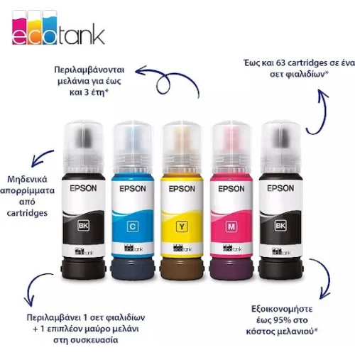 EpsonEcoTank L3352 Έγχρωμο Πολυμηχάνημα Inkjet με WiFi και Mobile Print
