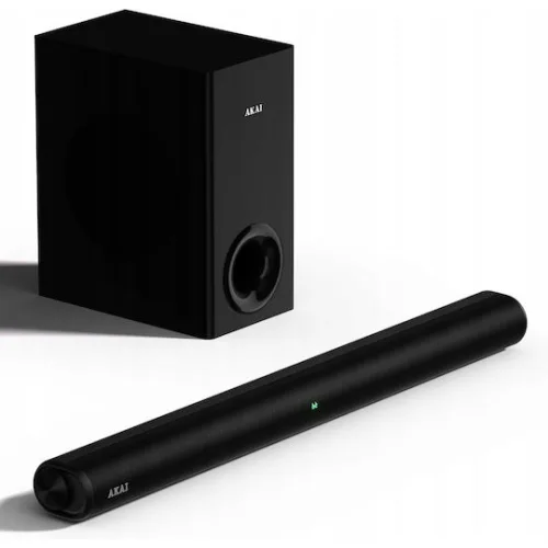 Akai ProffesionalSoundbar 2.1 Bluetooth και HDMI 150W με Ασύρματο Subwoofer και Τηλεχειριστήριο Μαύρο ASB-8WSW