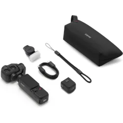 DJIOsmo Pocket 4P 103GB Action Camera 4K Ultra HD Standard Combo με Οθόνη Αφής 2" και Wi-Fi