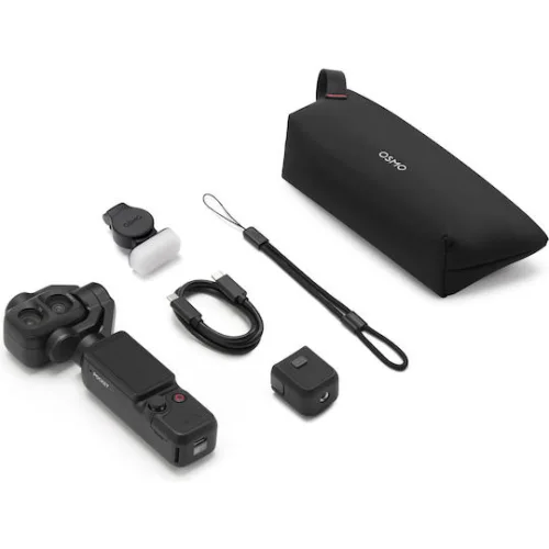 DJIOsmo Pocket 4P 103GB Action Camera 4K Ultra HD Standard Combo με Οθόνη Αφής 2" και Wi-Fi