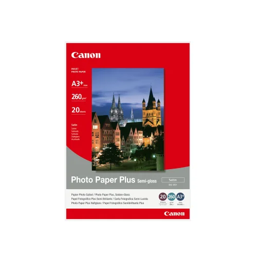 Canon Φωτογραφικό Χαρτί A3+ Semi Gloss 260g/m² 20 Φύλλα (1686B032) (CAN-SG201-A3PLUS)