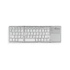 MediaRange Foldable and Rechargeable Bluetooth keyboard 64 keys with touchpad Silver (MROS133-GR)
