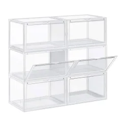 Songmics Stand Αποθήκευσης 6 Ζευγαριών Παπουτσιών 36 x 28 x 22 cm (LSP06CW) (SNGLSP06CW)