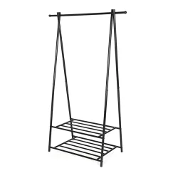 Songmics Μεταλλική Κρεμάστρα Ρούχων Δαπέδου 87.5 x 41 x 155 cm Χρώματος Μαύρο (HSR05B) (SNGHSR05B)