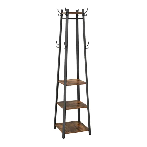 Vasagle Μεταλλικός Καλόγερος με 3 Ράφια 45 x 45 x 181 cm (LCR80X) (VASLCR80X)