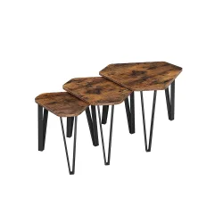 Vasagle Set of 3 Nesting Coffee Table (LNT14BX) (VASLNT14BX)