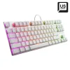 Sharkoon PureWriter TKL RGB Gaming Μηχανικό Πληκτρολόγιο Tenkeyless με Kailh Red διακόπτες και RGB φωτισμό (Αγγλικό US) Λευκό (PUWRTKLWHRD) (SHRPUWRTKLWHRD)