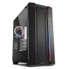 Sharkoon Elite Shark CA200M Gaming Midi Tower Κουτί Υπολογιστή με Πλαϊνό Παράθυρο και RGB Φωτισμό Μαύρο (ELCA200M) (SHRELCA200M)
