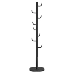 Songmics Κρεμάστρα Δαπέδου ύψους 175 cm με 8 γάντζους - Μαύρο (RCR039B01) (SNGRCR039B01)