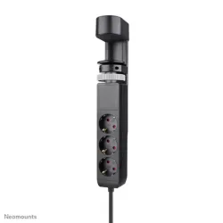 Neomounts VOLT Desk Clamp socket with Quick-charge USB Ports, 3x type-F 230V, 1x USB-A 18W, 2x USB-C 20W (DS22-840BL6) (NEODS22-840BL6)