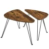 Vasagle Σετ Μεταλλικά Βοηθητικά Τραπέζια Nesting 60 x 38 x 47.5 cm 2 τμχ (LNT012B01) (VASLNT012B01)