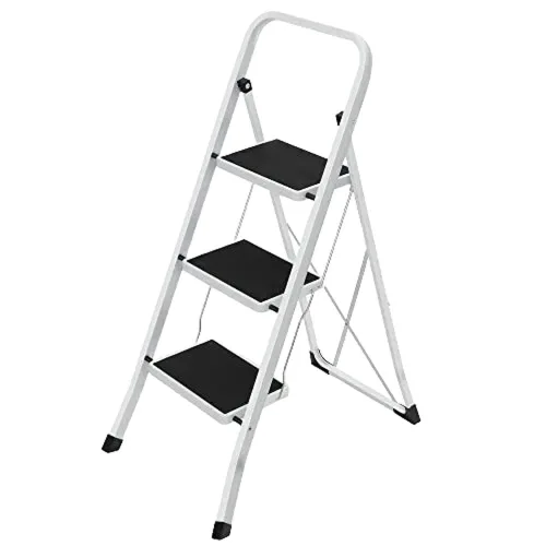 Songmics Σκάλα 3 Bαθμίδων (GSL03WT) (SNGGSL03WT)