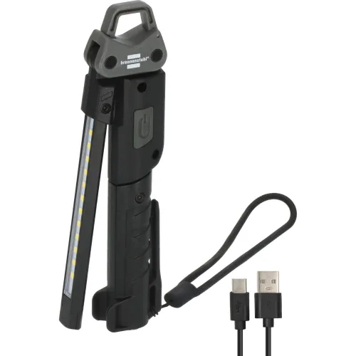 Brennenstuhl HL 400 AC Αναδιπλούμενος Επαναφορτιζόμενος Φακός Εργασίας LED με 3 Πηγές Φωτός 400lm, 120lm και 200lm (1173730002) (BNN1173730002)