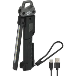 Brennenstuhl HL 400 AC Αναδιπλούμενος Επαναφορτιζόμενος Φακός Εργασίας LED με 3 Πηγές Φωτός 400lm, 120lm και 200lm (1173730002) (BNN1173730002)