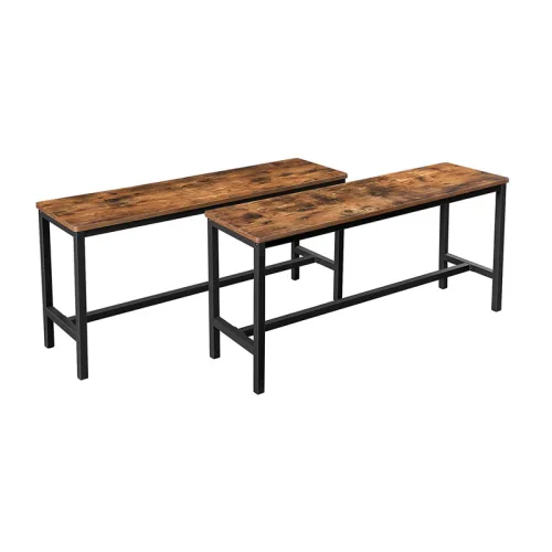 Vasagle Σετ Μεταλλικοί Πάγκοι Τραπεζαρίας 108 x 32.5 x 50 cm 2 τμχ (KTB33X) (VASKTB33X)