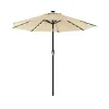 SONGMICS Ομπρέλα Δαπέδου Στρογγυλή 180 g/m² Beige (GPU040M01) (SNGGPU040M01)
