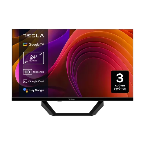 Tesla LED TV 24" 24E655BHS HD 12V Google TV