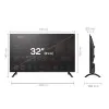 Tesla LED TV 32" 32E655BHS HD Google TV