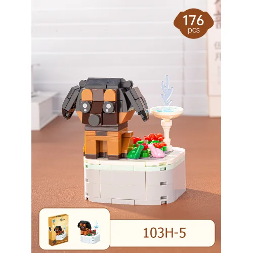 Zuanma Dog Building Block Series - Dachshund