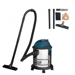 ΣΚΟΥΠΑ ΥΓΡΩΝ-ΣΤΕΡΕΩΝ 1200W, ΑΝΟΞΕΙΔΩΤΟ ΚΑΔΟ 20Lt BORMANN LITE BVC2610