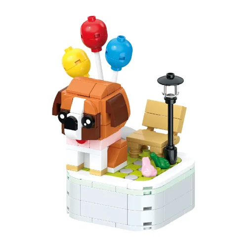 Zuanma Dog Building Block Series - Saint Bernard