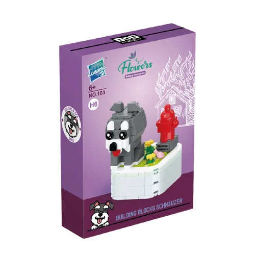 Zuanma Dog Building Block Series - Schnauzer