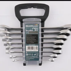 ΣΕΤ 8τμχ ΓΕΡΜΑΝΟΠΟΛΥΓΩΝΑ ΚΑΣΤΑΝΙΑΣ 8,10,12-15,17,19mm, CRV BORMANN Pro BHT1668