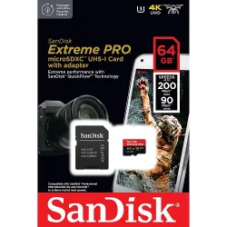 SanDisk Extreme PRO microSDXC UHS-I 64GB CARD SDSQXCU-064G-GN6MA