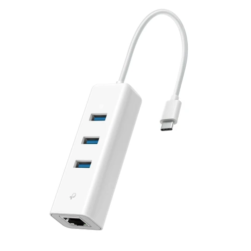 TP-LINK USB 2.0 Hub 3 Θυρών με σύνδεση USB-C / Ethernet UE330C