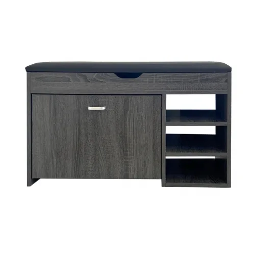 Velco  Pro Systems Παπουτσοθήκη -Σκαμπό 80x30x49cm Γκρι Οξιά Velco  Pro Systems Παπουτσοθήκη -Σκαμπό 80x30x49cm Γκρι Οξιά