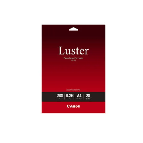 Φωτογραφικό Χαρτί Pro Luster CANON A4 Semi Glossy 260g/m² 20 Φύλλα (6211B006) (CAN-LU-101A4)