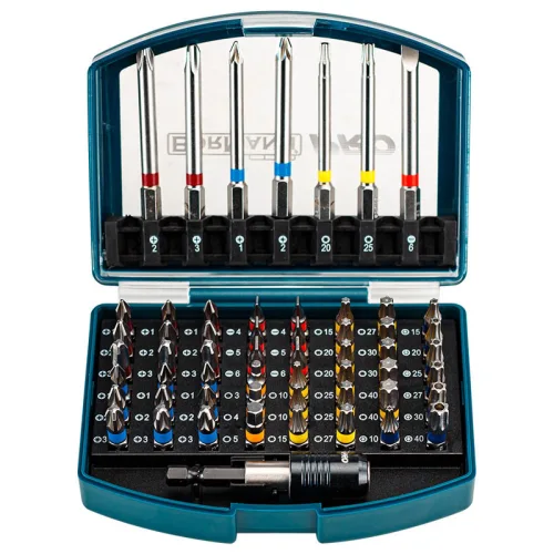 Σετ Μύτες & Αντάπτορας, Ατσάλι S2, 56τεμ Bormann Pro BHT1610