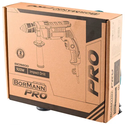BORMANN ΔΡΑΠΑΝΟ ΚΡΟΥΣΤΙΚΟ 920W, 0-3000rpm, ΤΣΟΚ ΑΥΤΟΜΑΤΟ 13mm BID9200