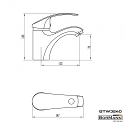 ΜΠΑΤΑΡΙΑ ΝΙΠΤΗΡΑ "SONIA" 40mm ΑΝΑΜΕΙΚΤΙΚΗ ΜΕ POP UP 800g BORMANN BTW3240