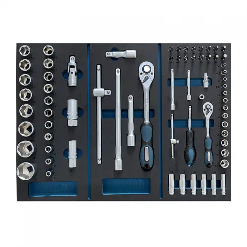 BORMANN Pro BWR7600SET Εργαλειοφορέας 6 Συρτάρια Πλαϊνό Ντουλάπι Και 120 Εργαλεία Cr-V