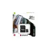 Kingston Micro Secure Digital 64GB microSDXC Canvas Select Plus 80R CL10 UHS-I Card + SD Adapter (SDCS2/64GB) ACI16769