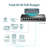 TP-LINK 9-Port 10/100Mbps Desktop Switch with 8-Port PoE+ - TL-SF1009P