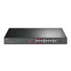 TP-LINK 16-Port 10/100 Mbps + 2-Port Gigabit Rackmount Switch with 16-Port PoE+ - TL-SL1218P