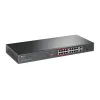 TP-LINK 16-Port 10/100 Mbps + 2-Port Gigabit Rackmount Switch with 16-Port PoE+ - TL-SL1218P