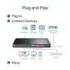 TP-LINK 16-Port 10/100 Mbps + 2-Port Gigabit Rackmount Switch with 16-Port PoE+ - TL-SL1218P