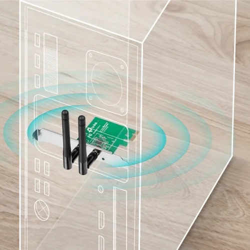 TP-LINK Wireless N PCIe Adapter TL-WN881ND,300Mbps