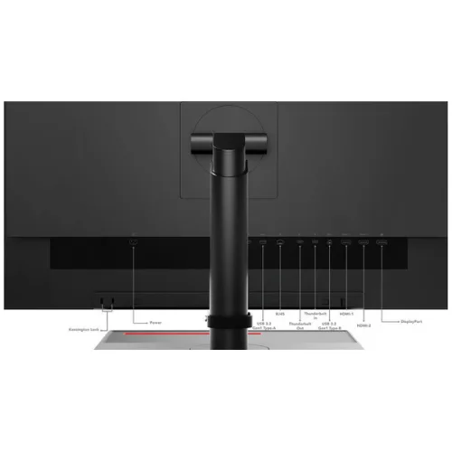 LENOVO Monitor ThinkVision P27u-20 27'' 4K IPS, Slim Bezel, HDMi, DP, USB, Height adjustable,Speakers,3YearsW
